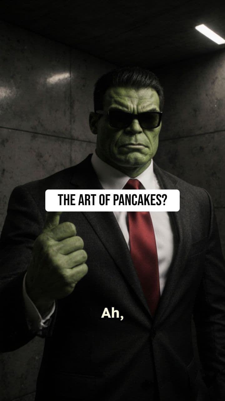 Hulk's Hilarious Pancake Reaction