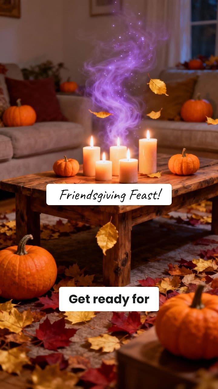 Whimsical Friendsgiving Feast Invitation