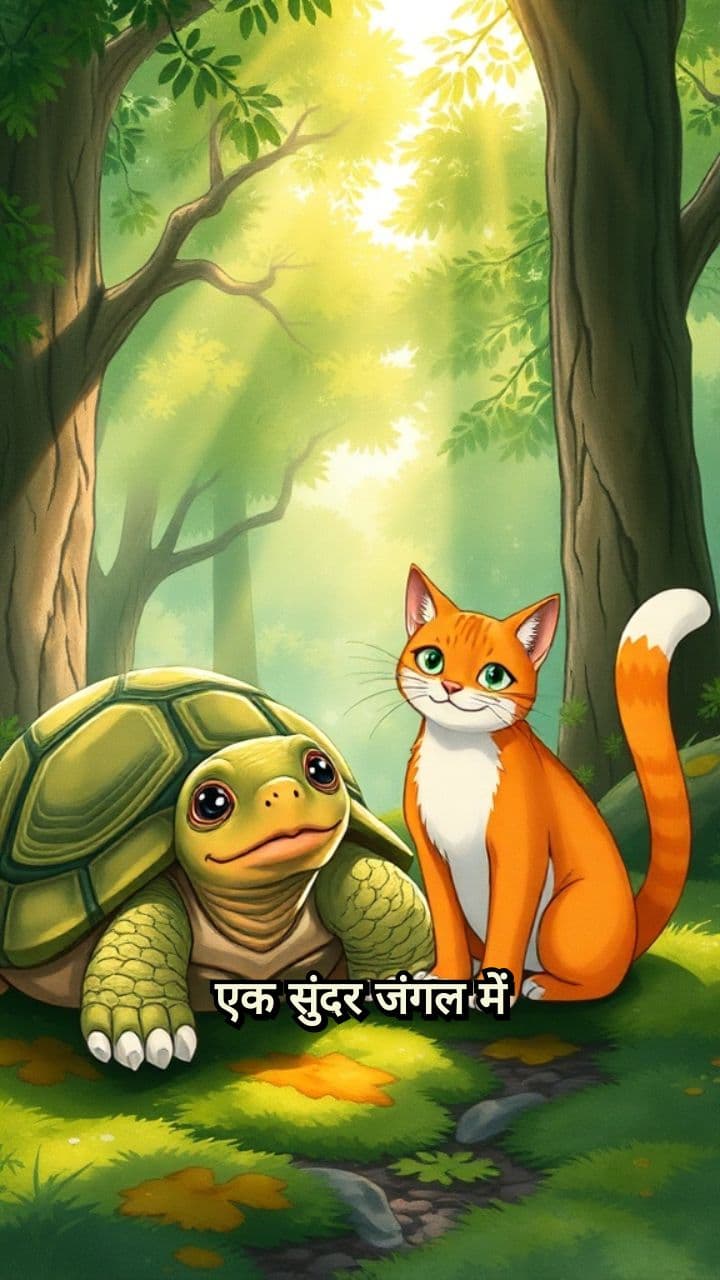 कछुआ और बिल्ली की दौड़