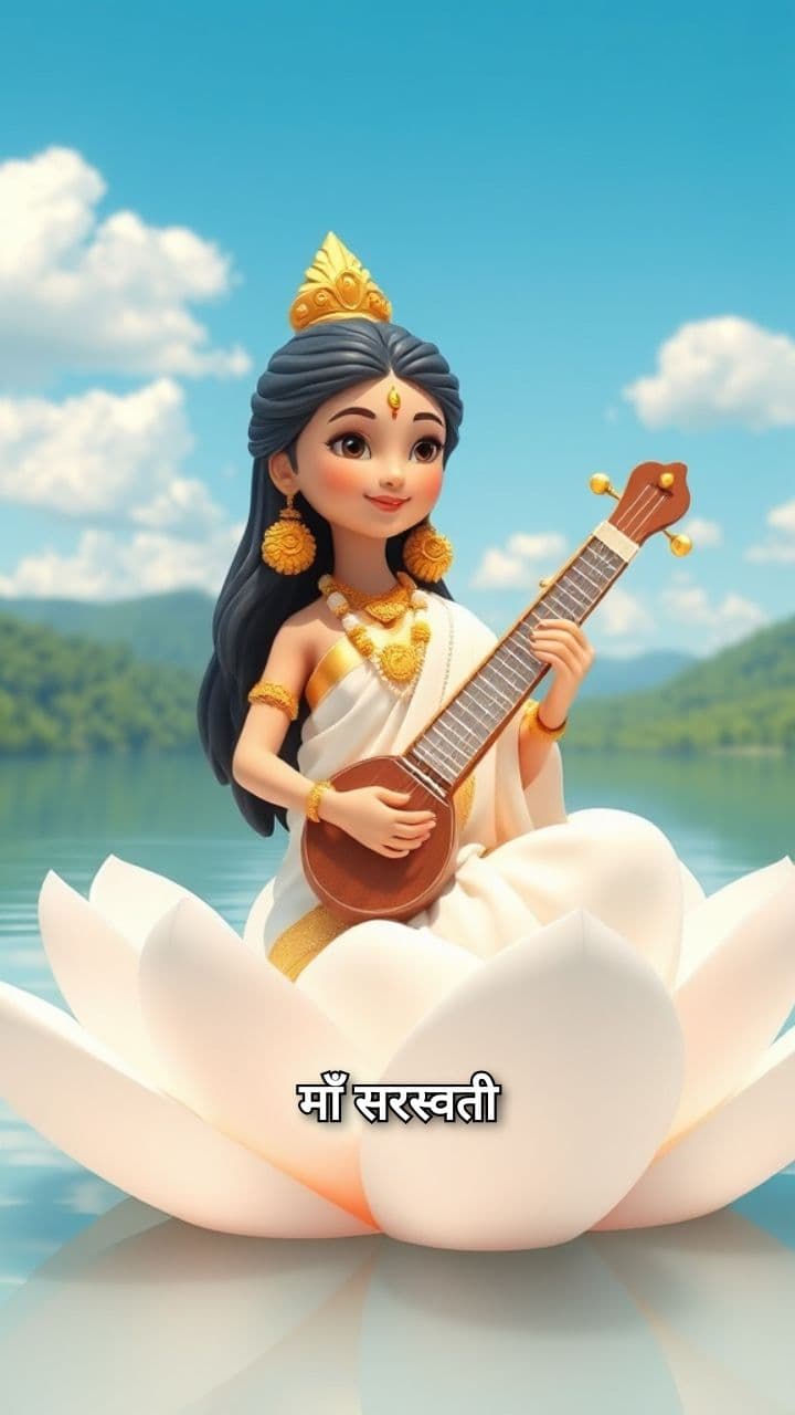 माँ सरस्वती की वीणा का अर्थ