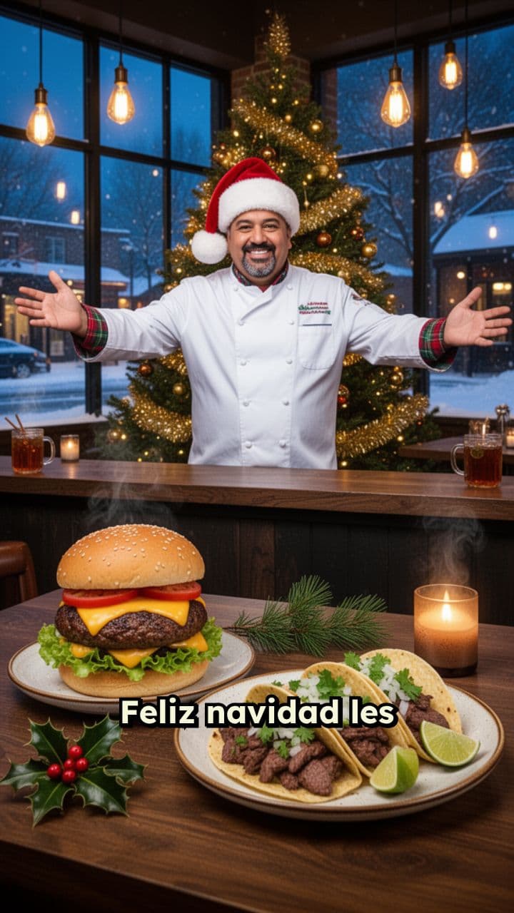 Feliz Navidad de Burger Tacos U