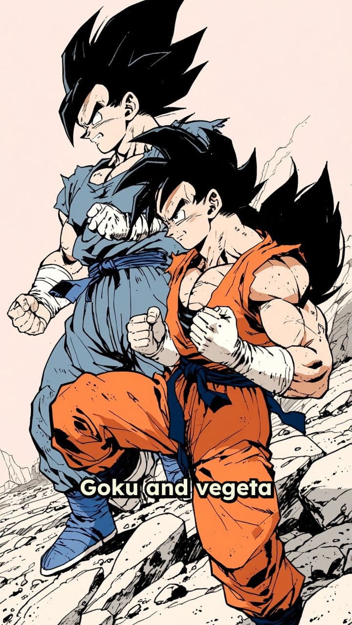 Goku vs. Vegeta: Clash in the Desert