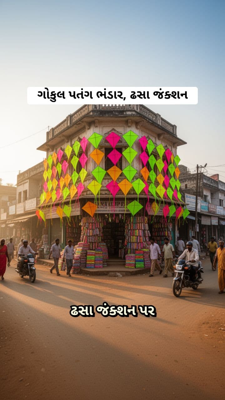 Gokul Patang Bhandar Dhasa Junction Advertisement