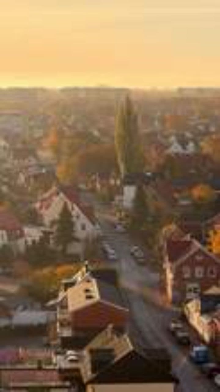 Suburban Dusk Hero Background