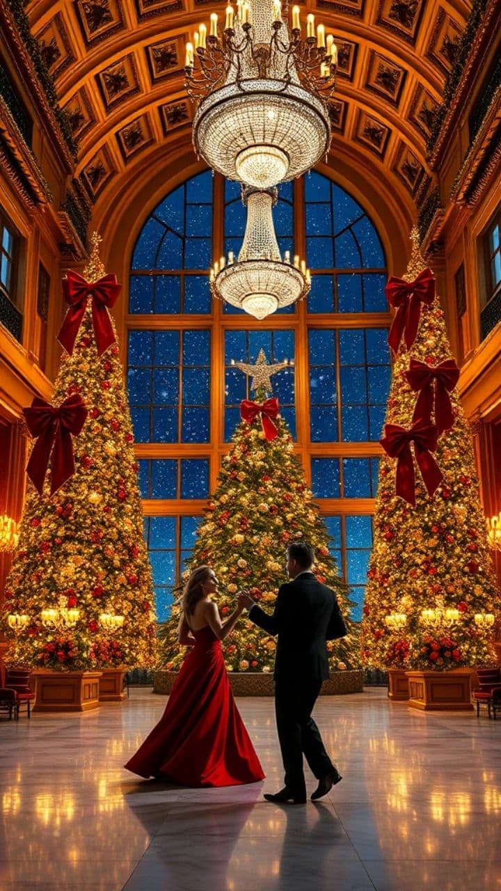 Santa’s Sleigh Through the Night