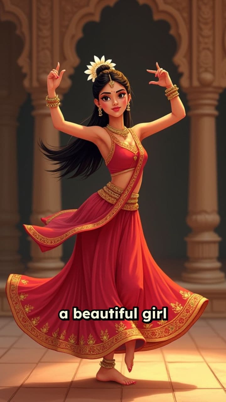 Graceful Kathak Dance in Kathal Dress