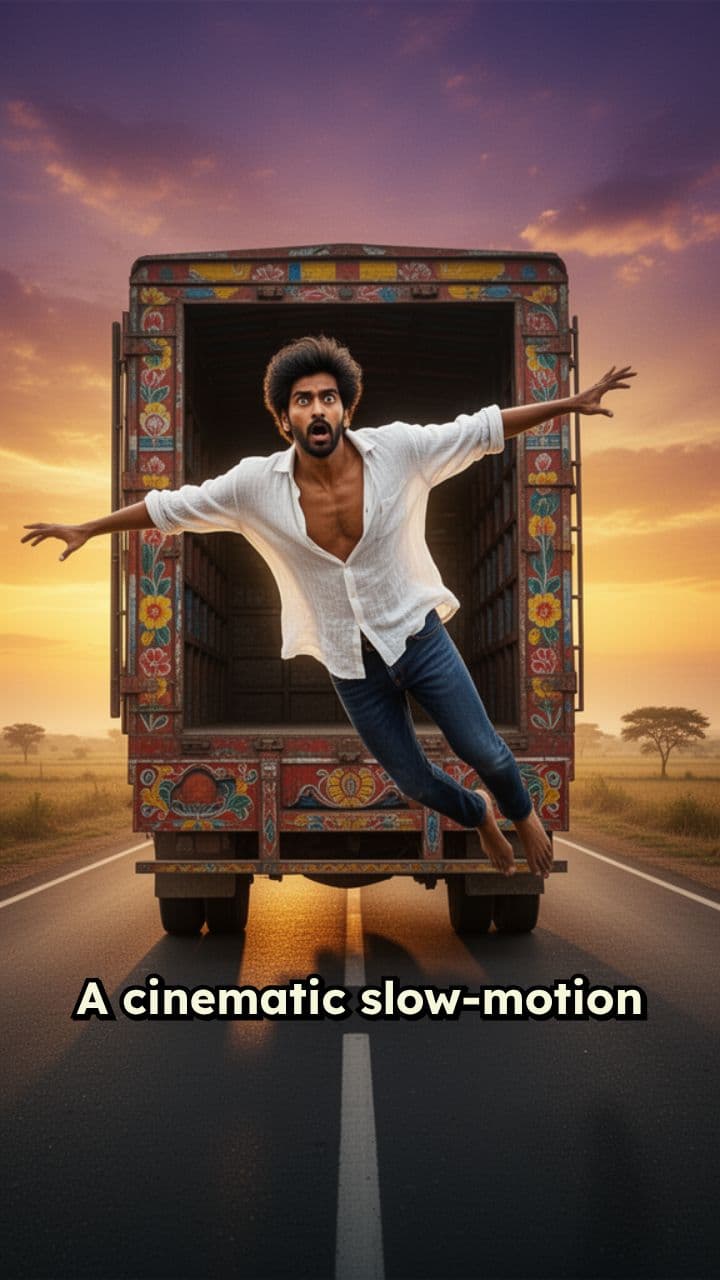 Sunset Fall on the Highway