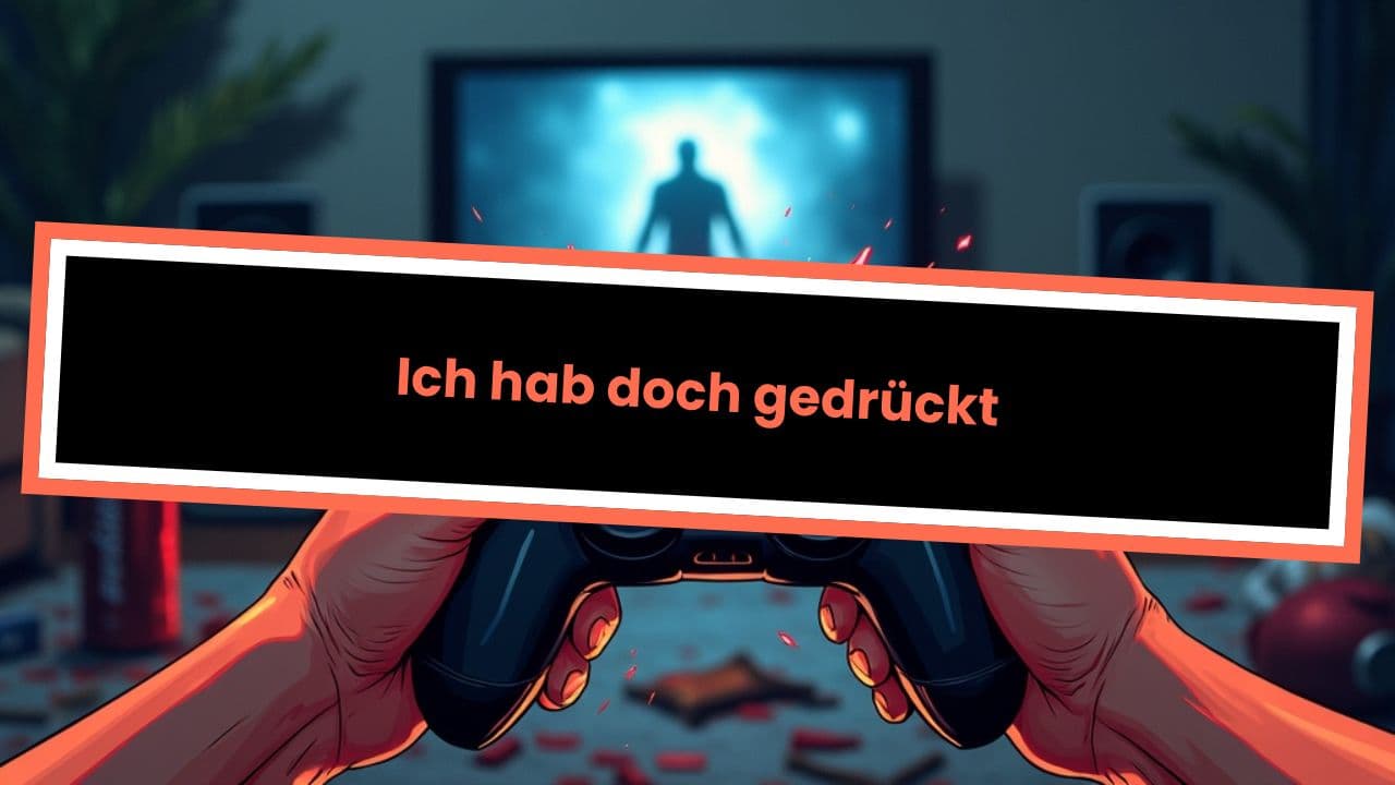 Ich hab doch gedrückt