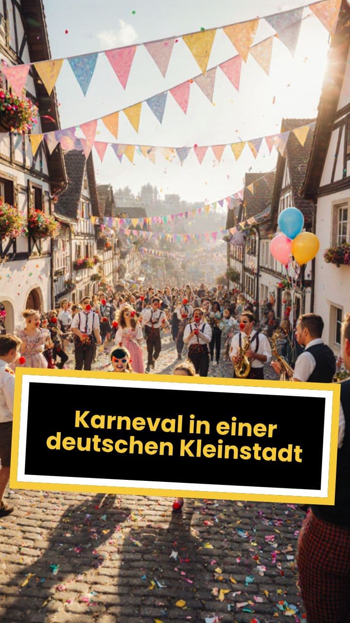 Karneval in einer deutschen Kleinstadt
