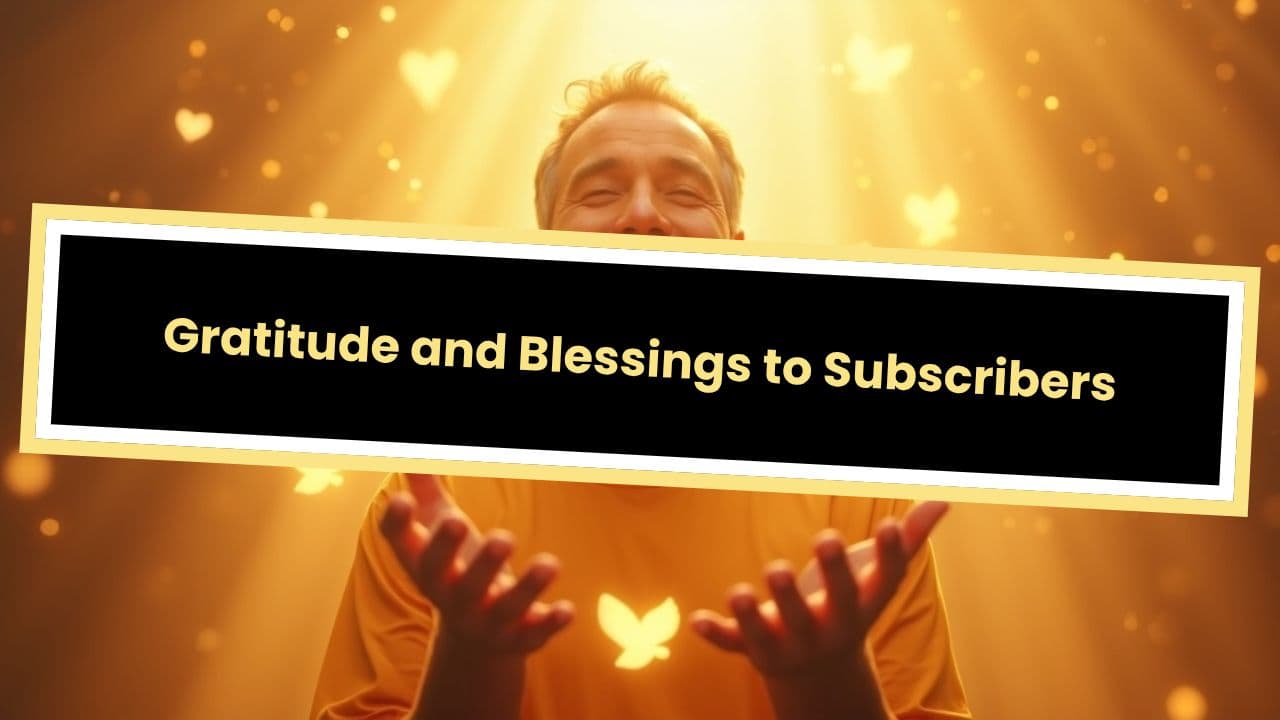 Gratitude and Blessings to Subscribers