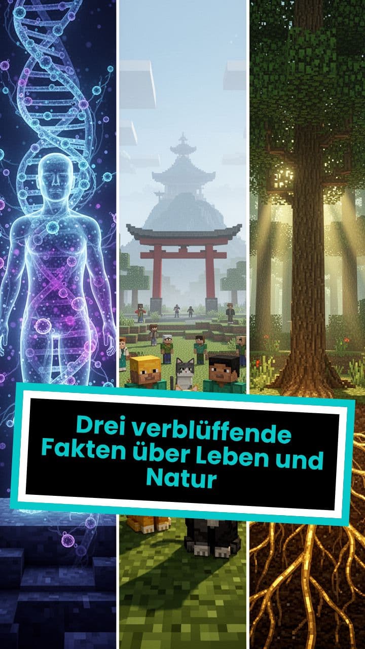 Drei verblüffende Fakten über Leben und Natur