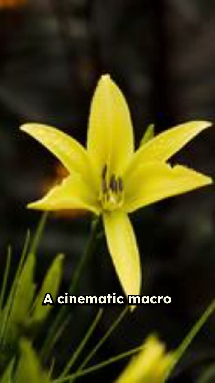 Sunlit Bloom in Macro