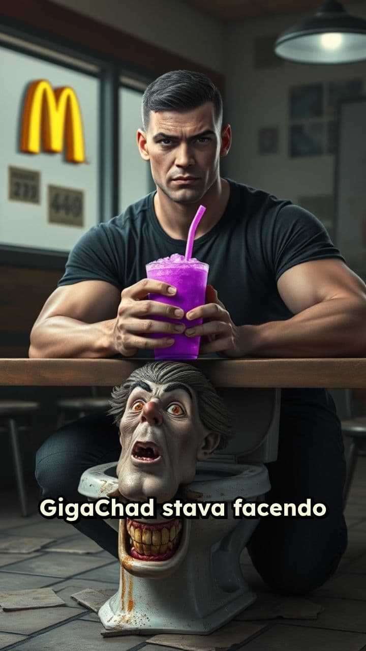 Il caos di GigaChad nel McDonald's