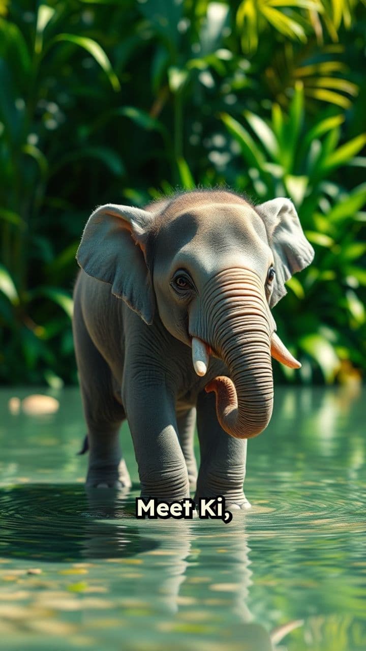 Baby Elephant Ki Bubble Fun Water Splash