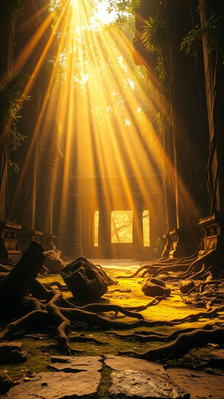 Jungle Temple Clash: Fire Tiger vs. Shadow Panther