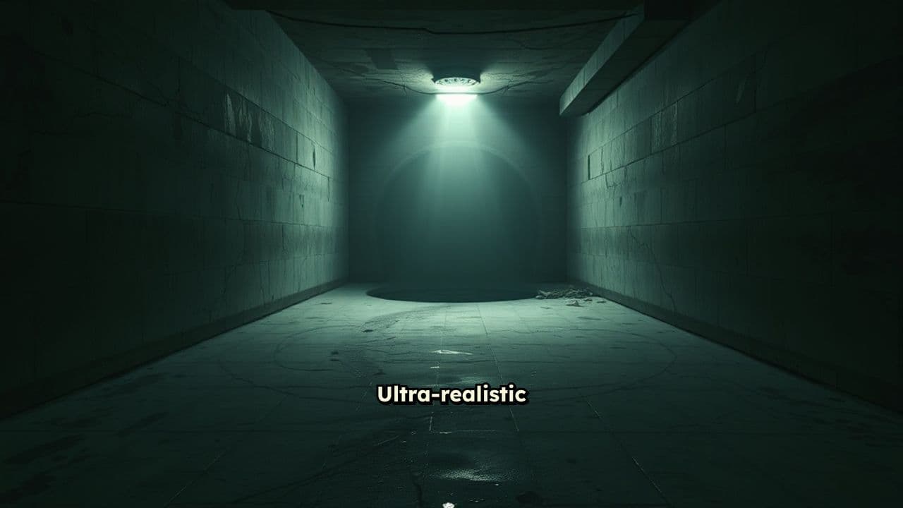 Glowing Shaft Beneath the Basement