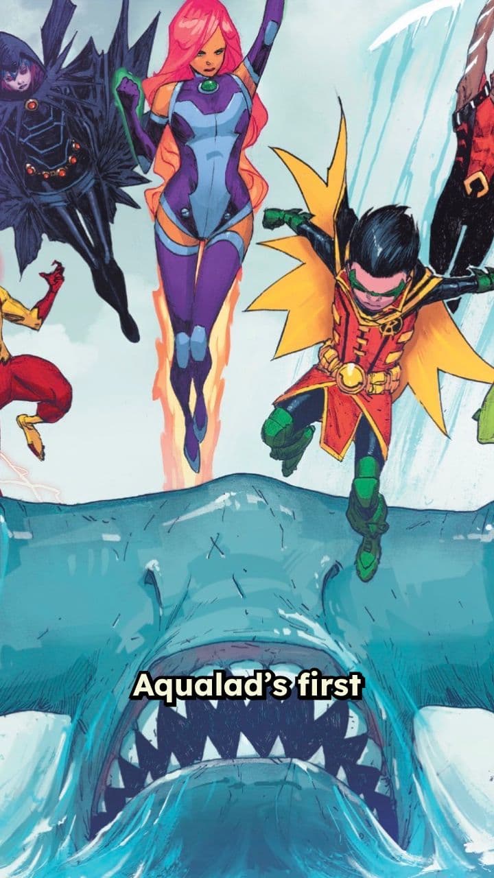 Aqualad's First Battle with King Shark