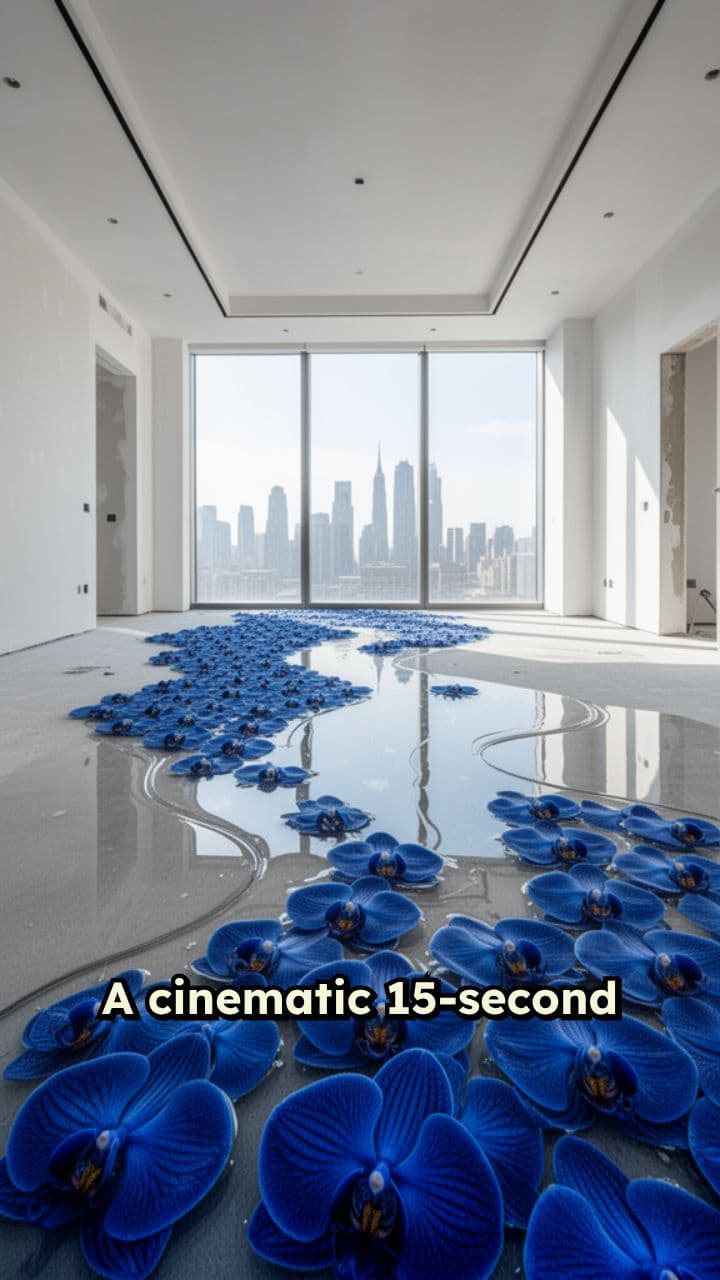 Royal Blue Orchid Epoxy Floor