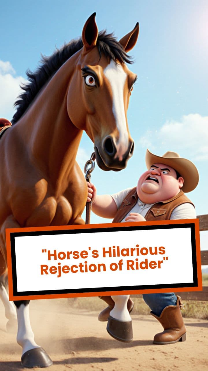"Horse's Hilarious Rejection of Rider"