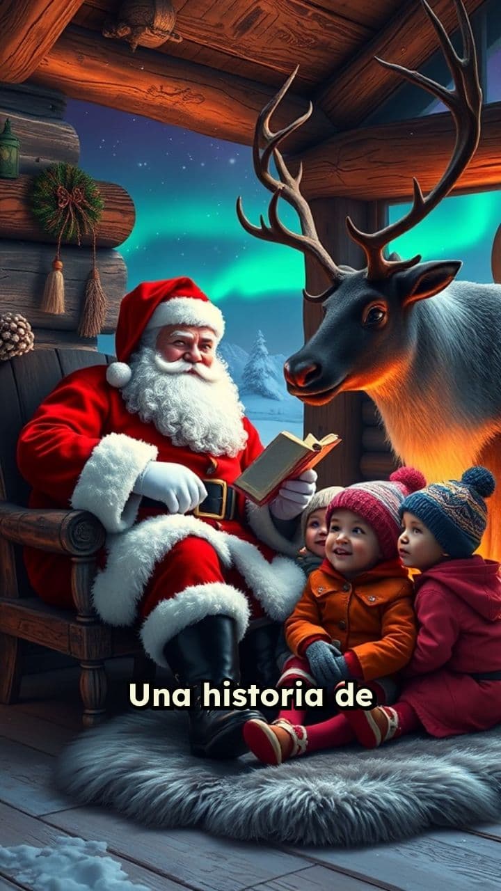 La aventura de Santa y los niños
