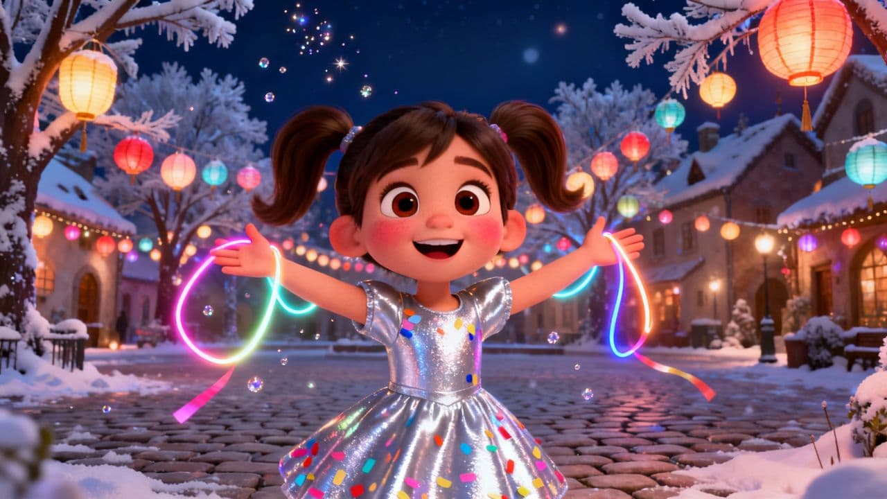 Bonne année pleine de paillettes