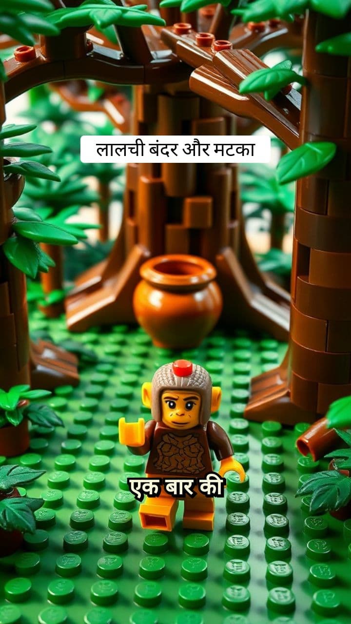 बंदर और जादुई मटका - लेगो कार्टून