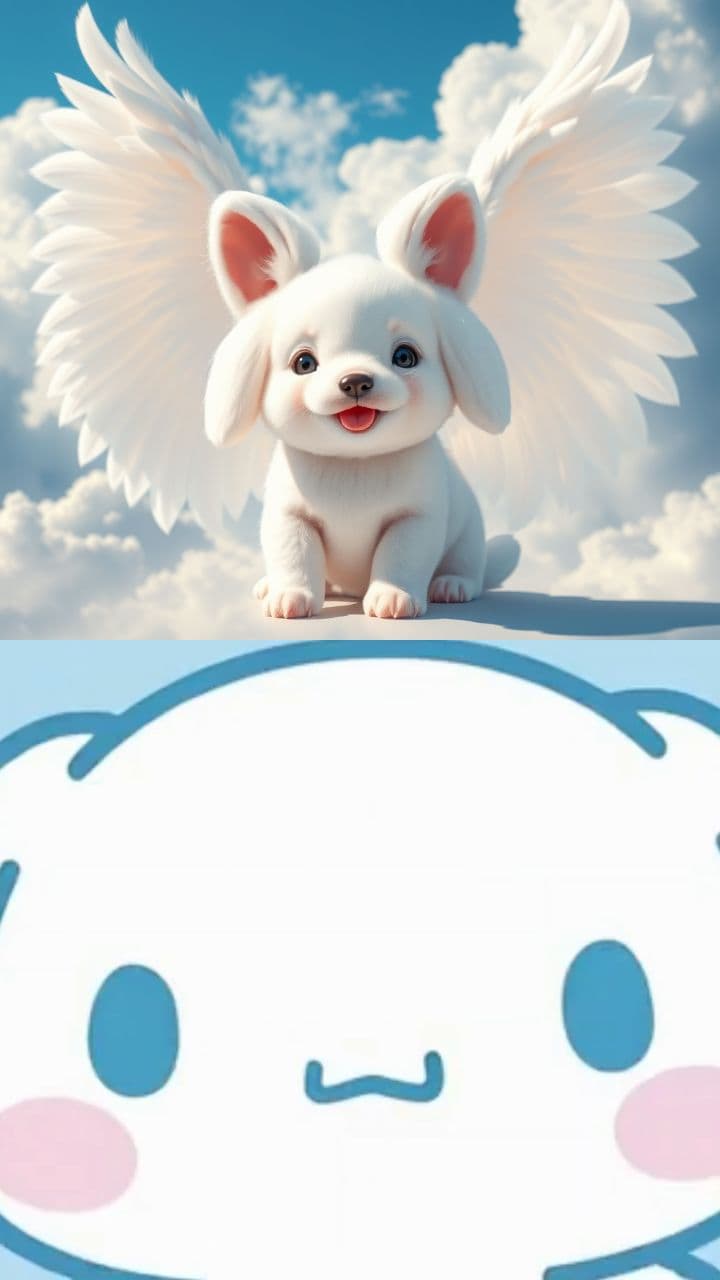 Cinnamoroll w chmurach