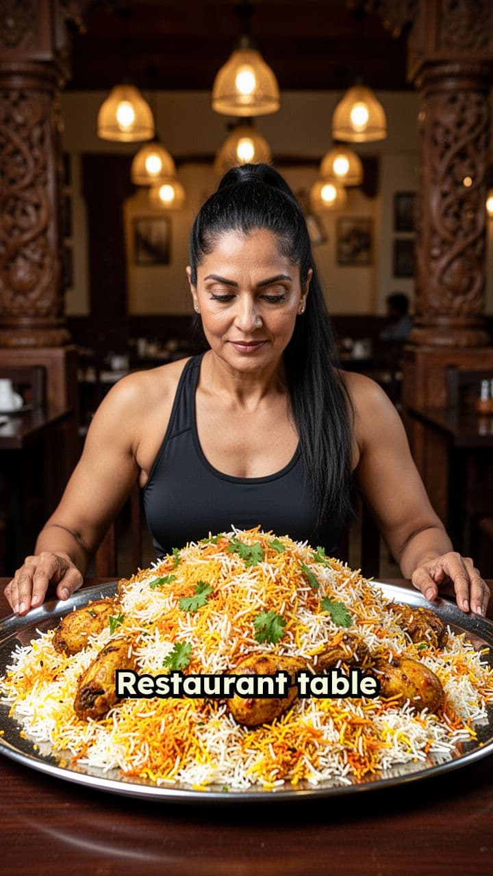 Determined Biryani Challenge at the Restaurant