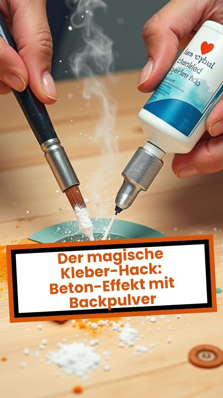 Der magische Kleber-Hack: Beton-Effekt mit Backpulver