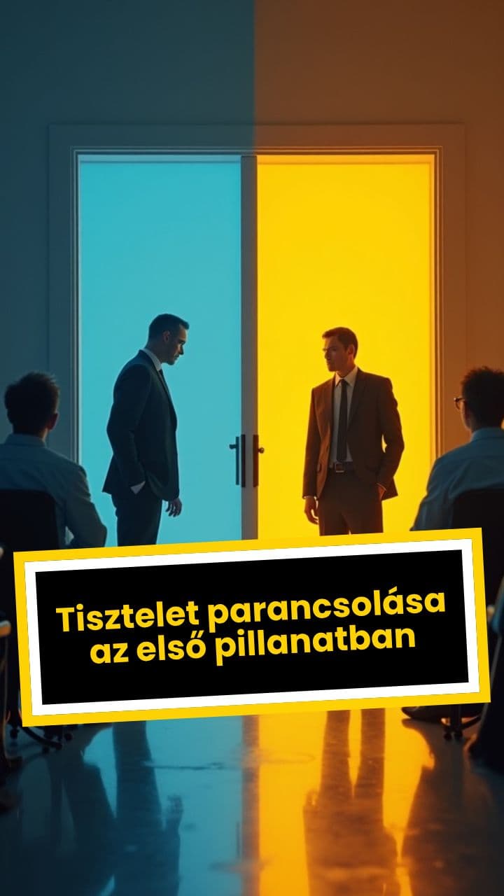 Tisztelet parancsolása az első pillanatban