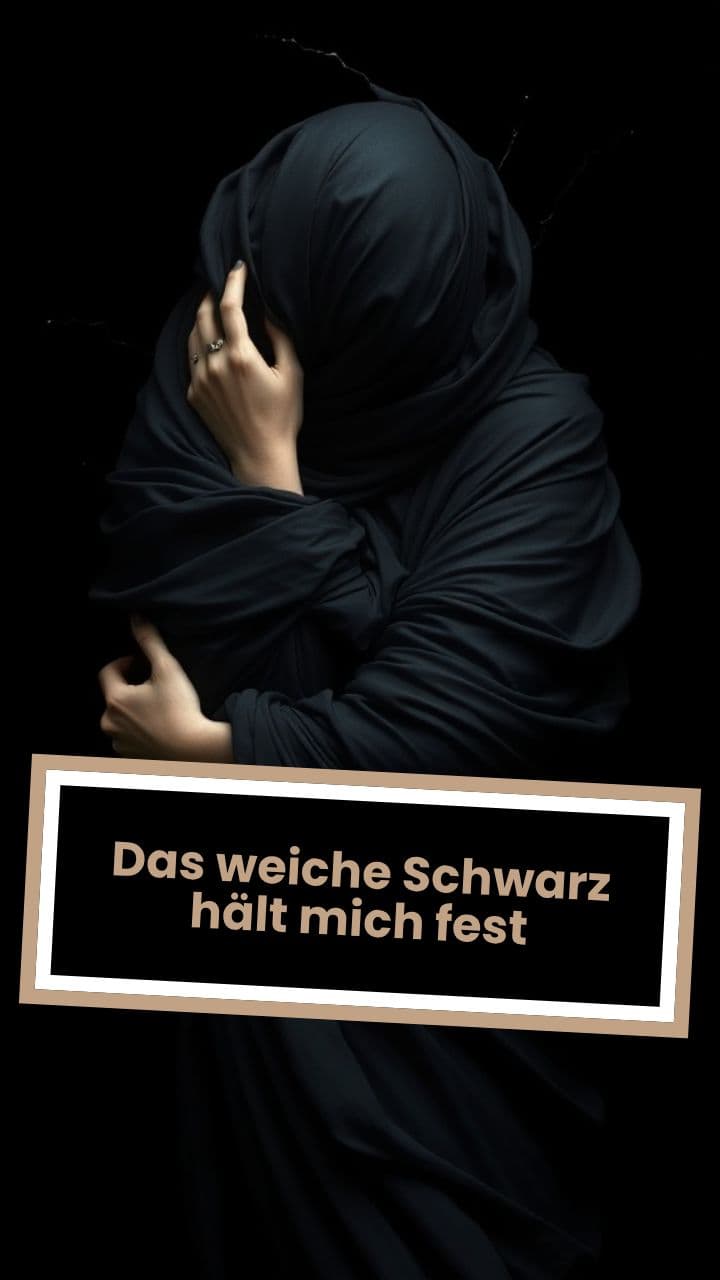 Das weiche Schwarz hält mich fest