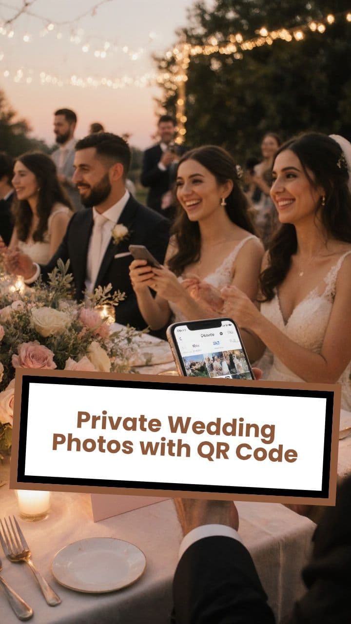 Private Wedding Photos with QR Code