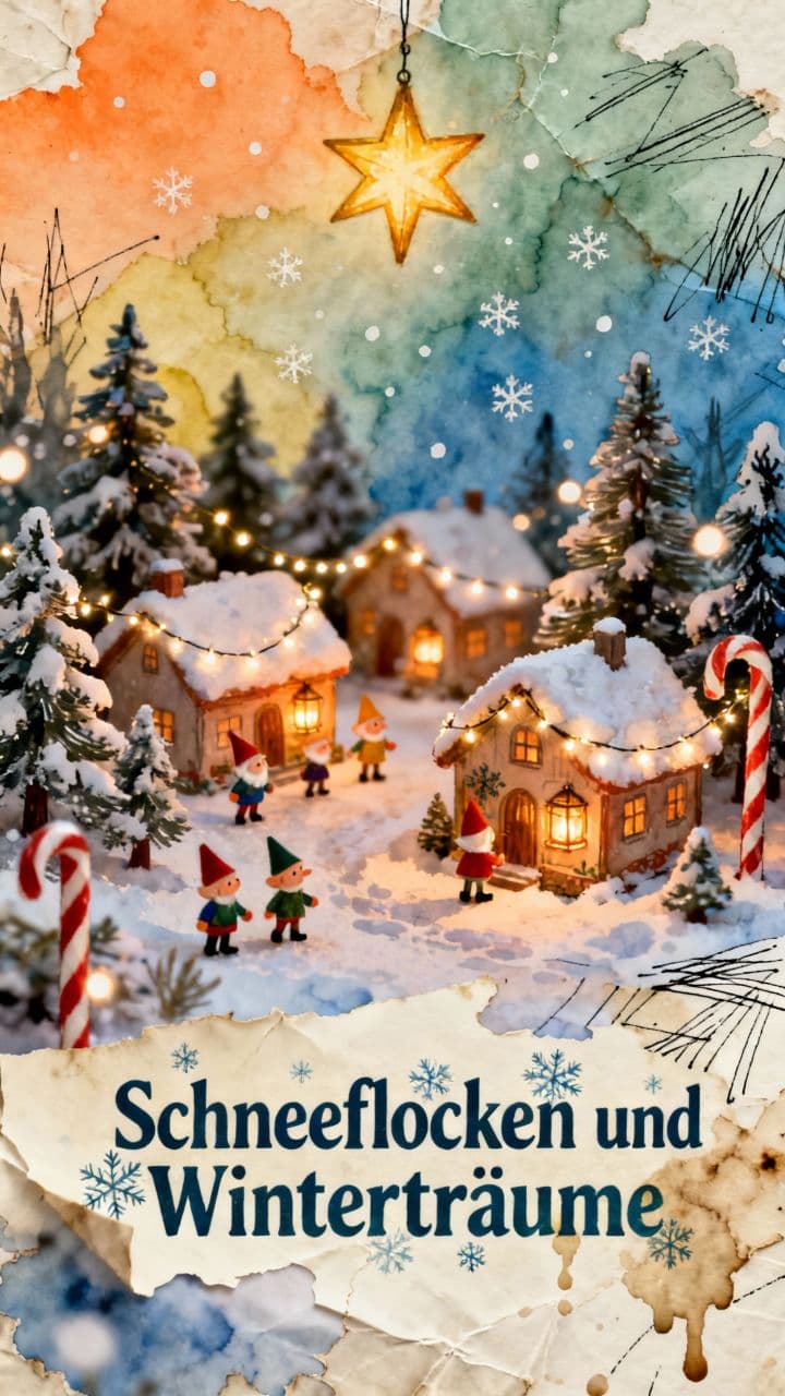 Schneeflocken und Winterträume