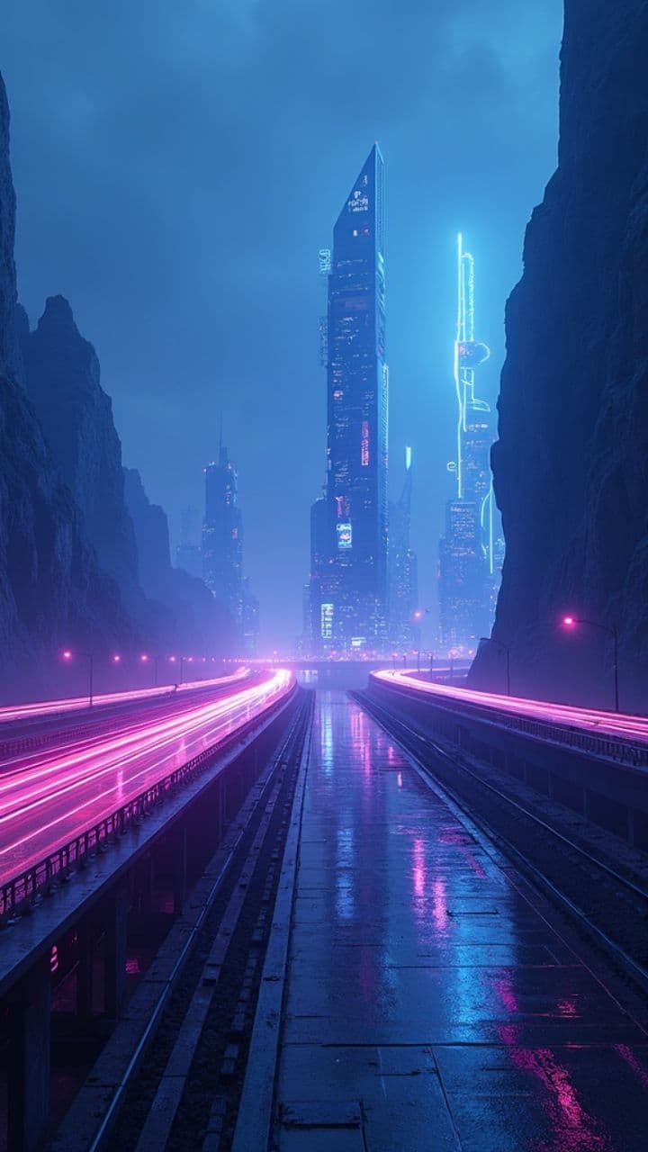 Paesaggio Futuristico in Loop