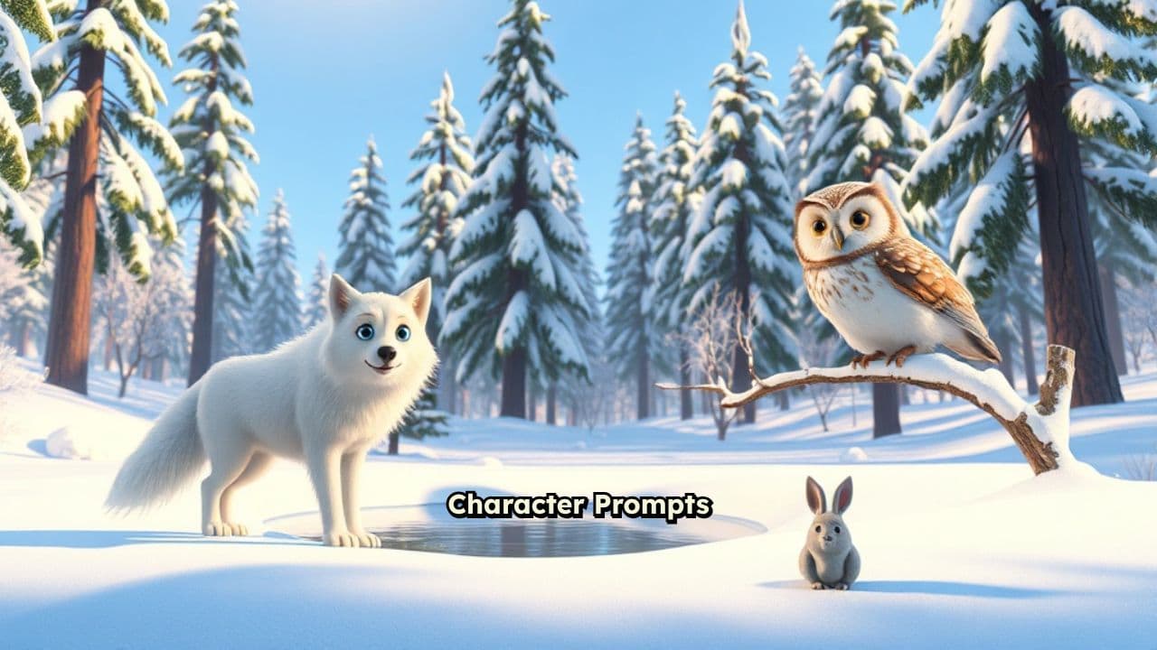 Nassim in the Snowy Forest