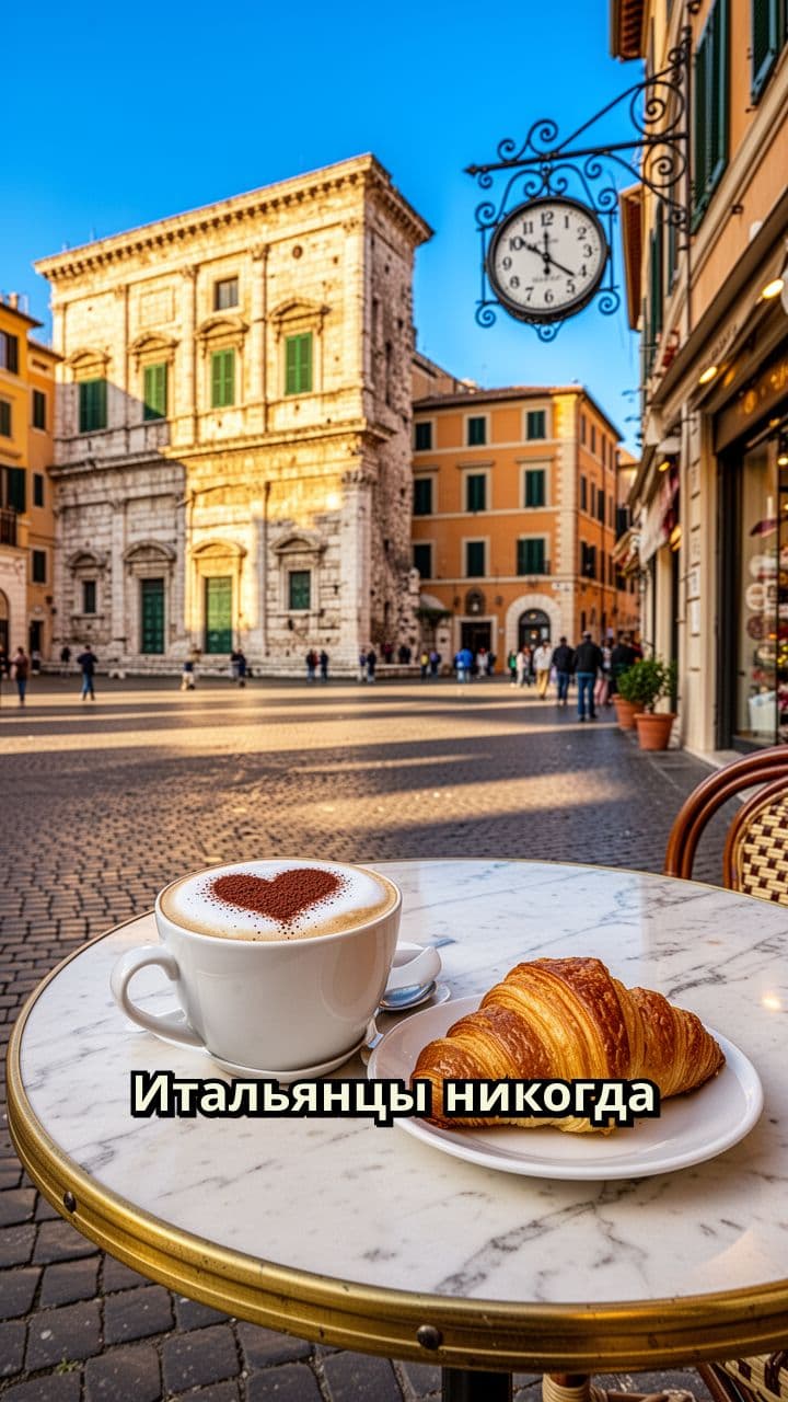 Капучино после 11: итальянское табу
