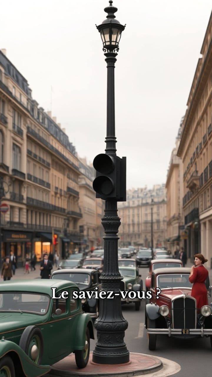 Le feu rouge bleu de Paris