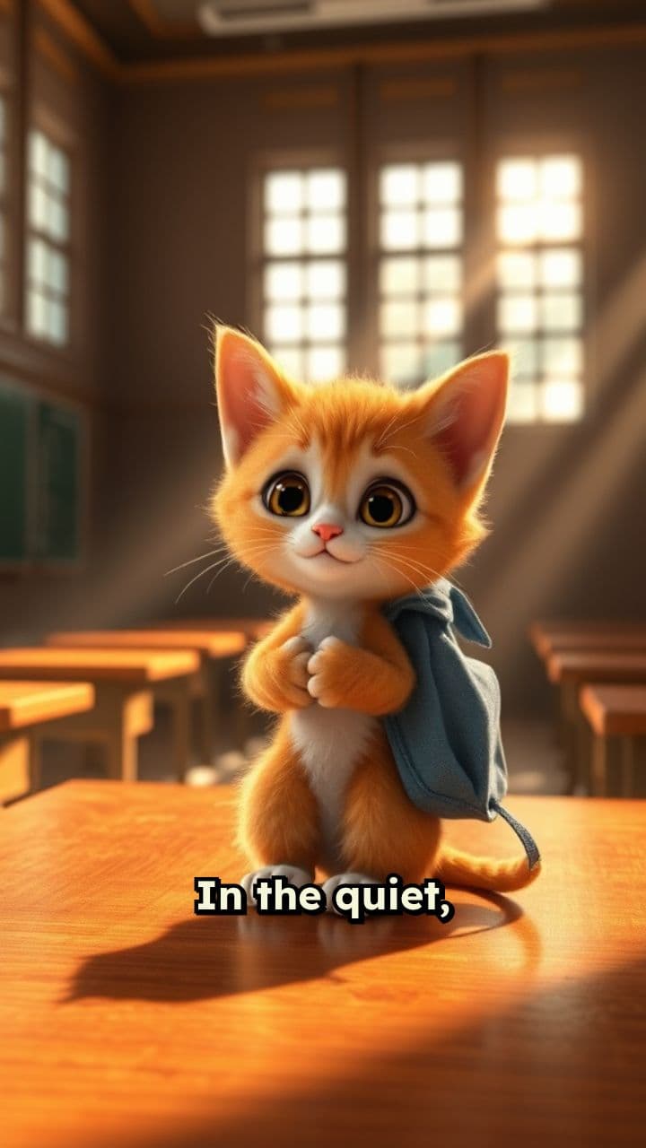 The Lonely Kitten's Desk