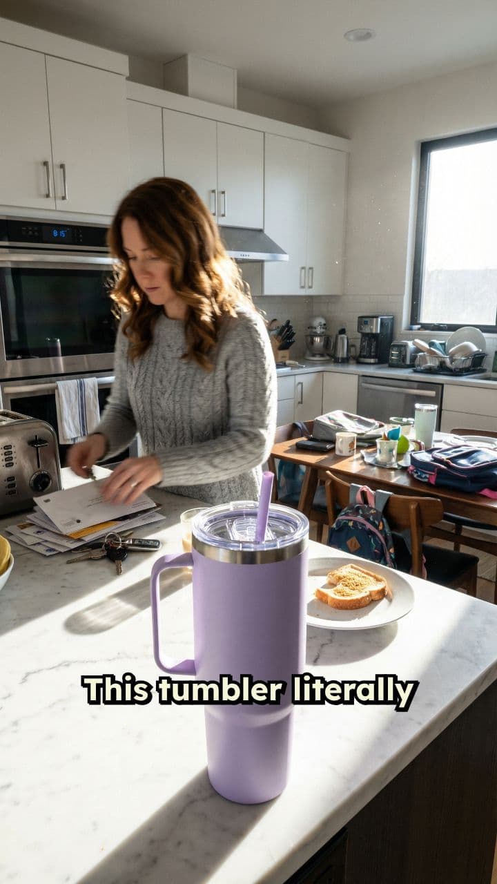 Cat Tumbler for Chaotic Mornings