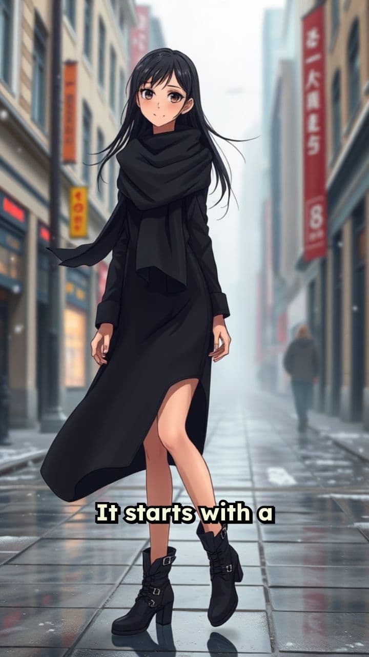 City Stroll at Traffic Light