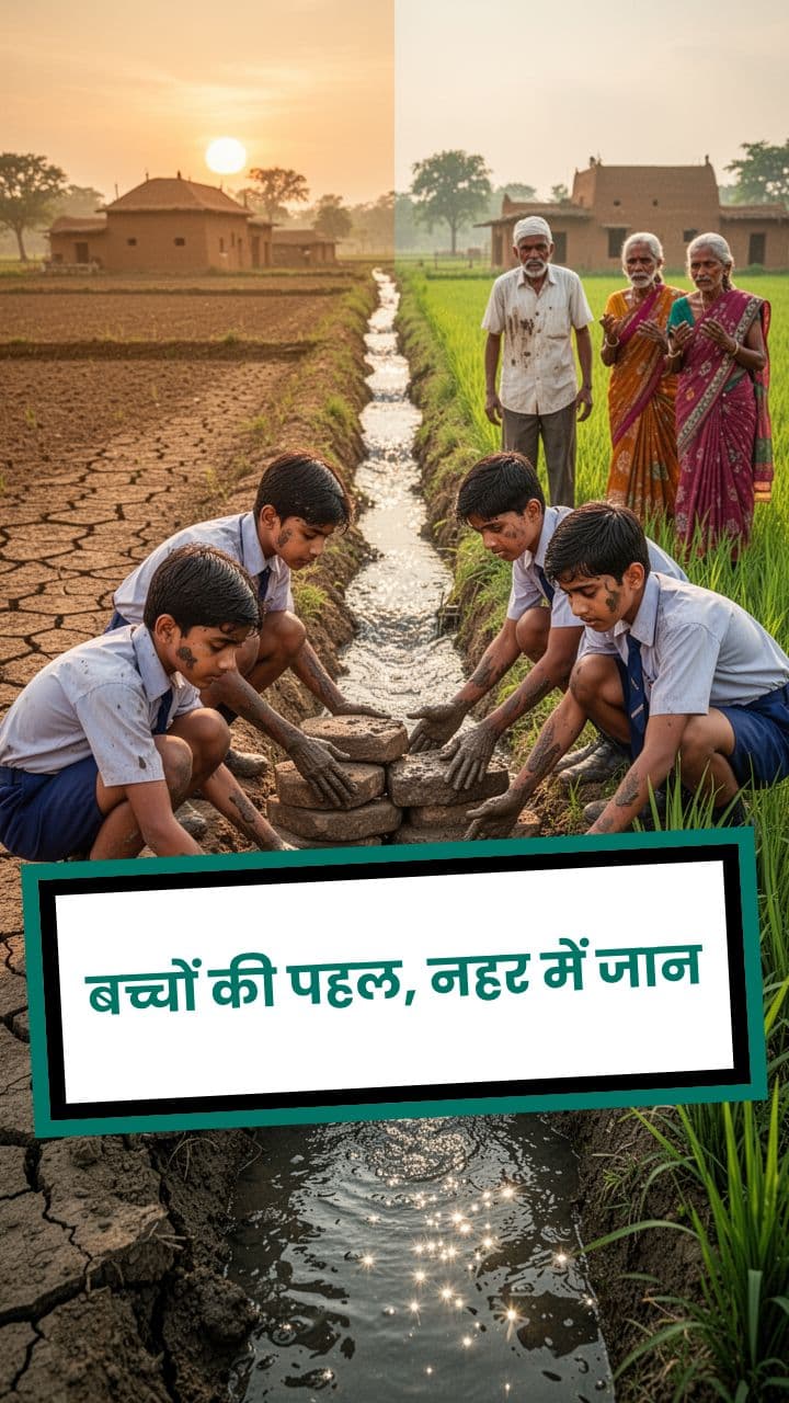 बच्चों की पहल, नहर में जान