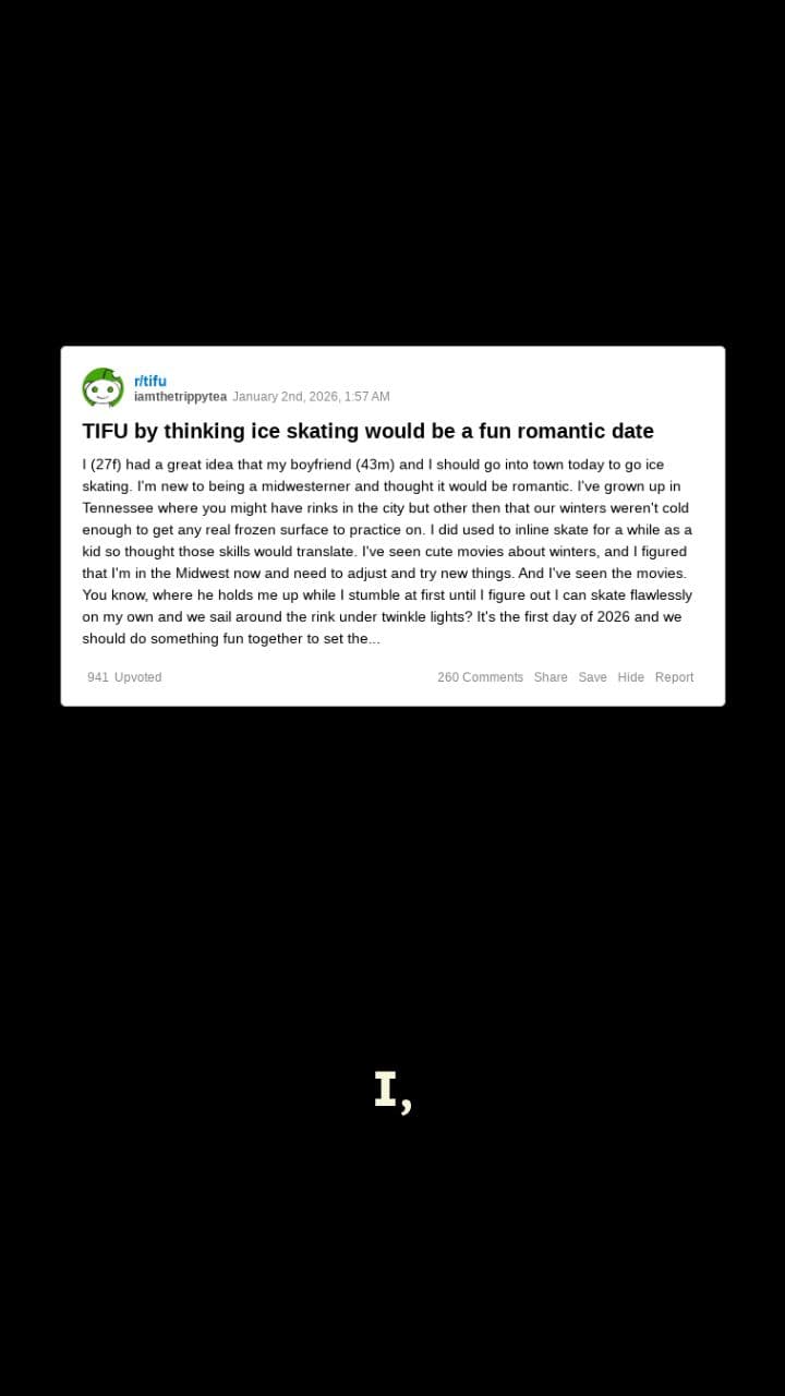 Romantic Ice Skating Gone Wrong