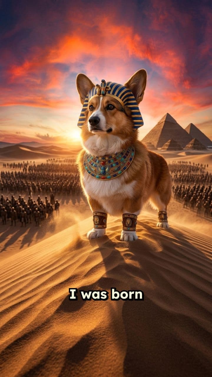 Pharaoh Corgi: The Warrior King