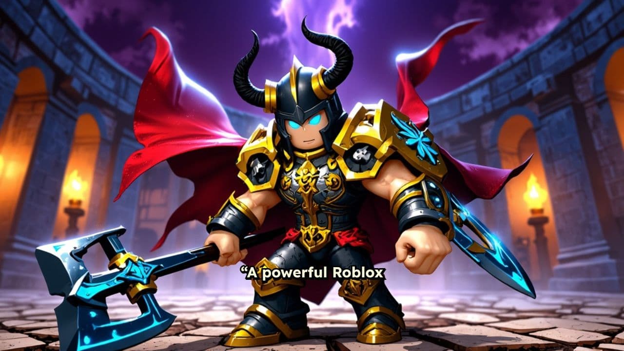 Cinematic Double-Bladed Axe Swing