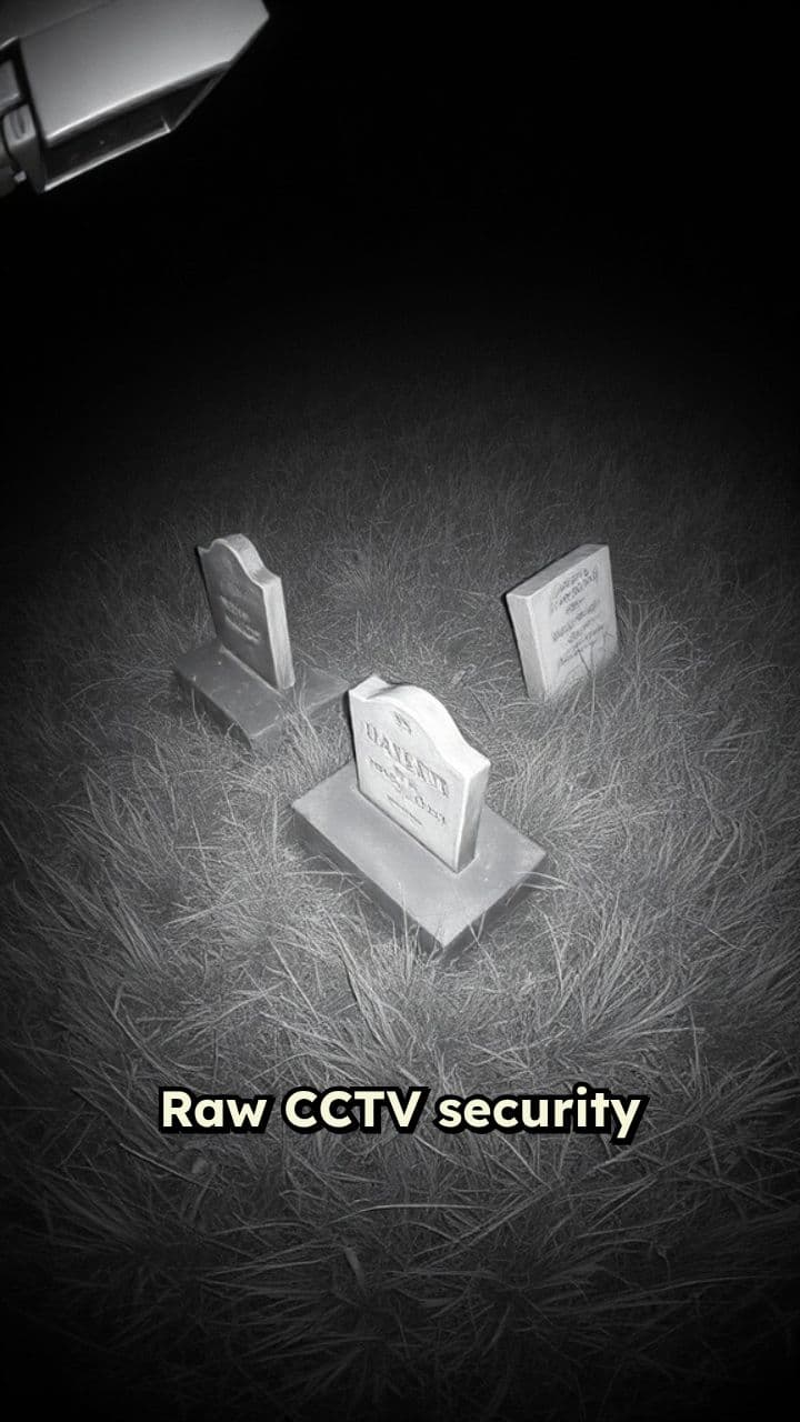 Cemetery Night CCTV Footage