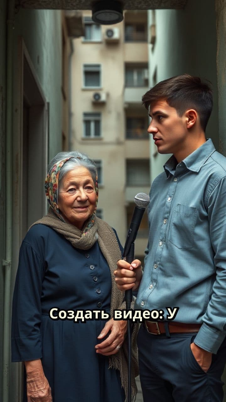 Интервью с бабушкой у подъезда