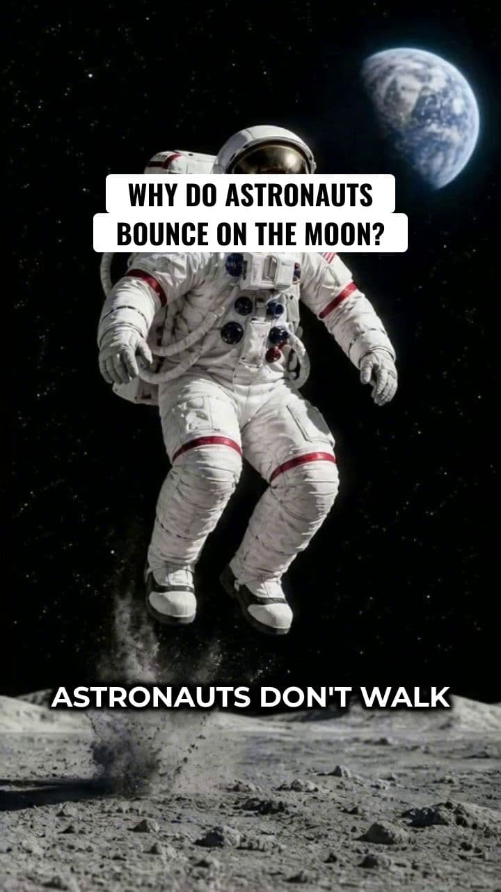 Why Astronauts Bounce on the Moon
