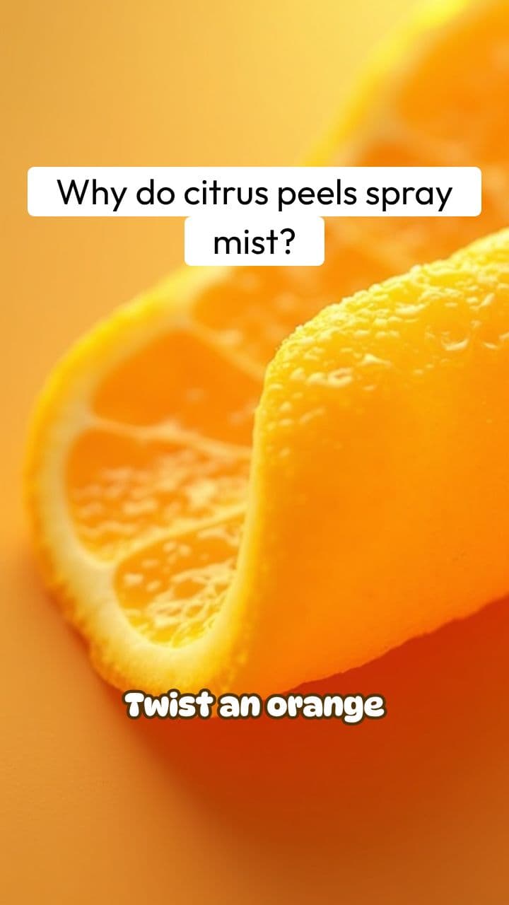 Why Do Citrus Peels Spray Mist When You Twist Them? | RapidSmartFacts