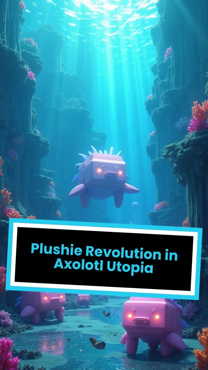 Plushie Revolution in Axolotl Utopia