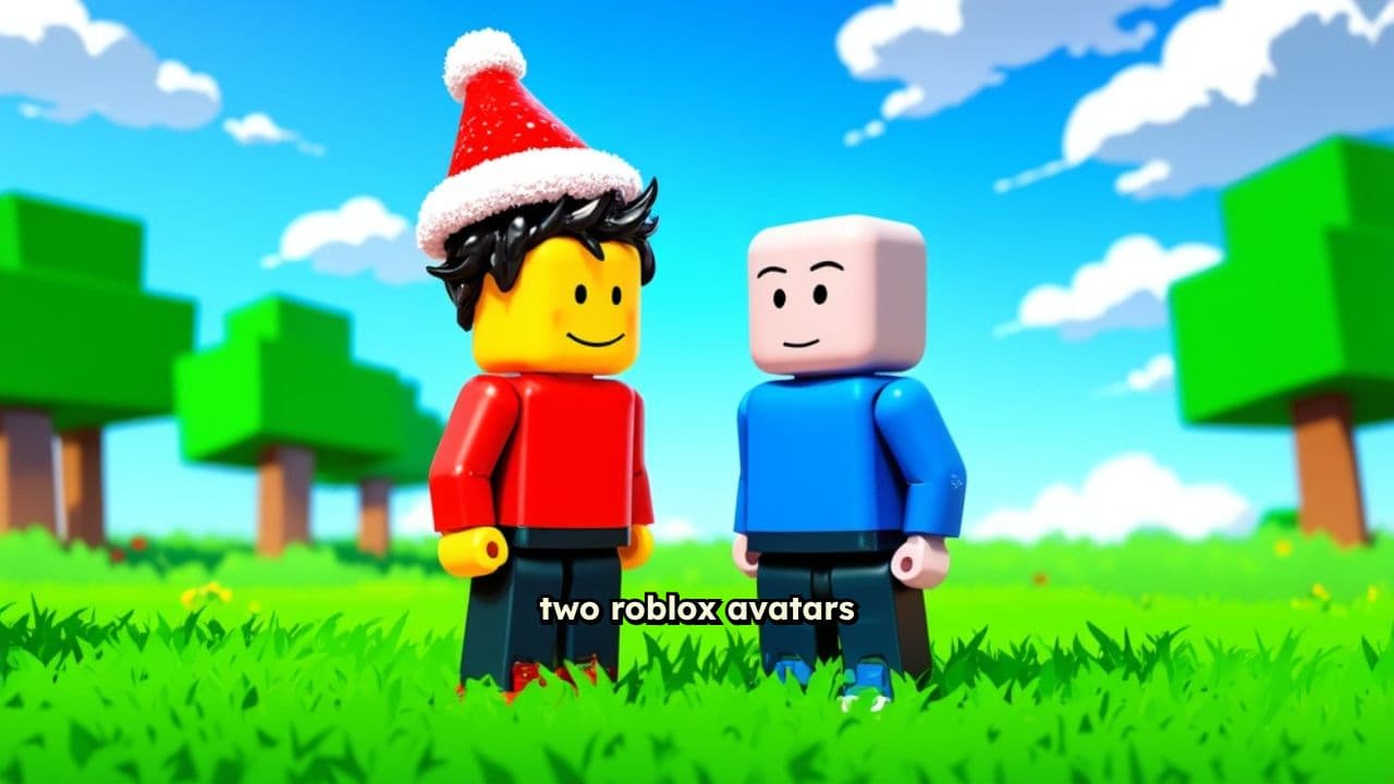 Two Roblox Avatars Chatting